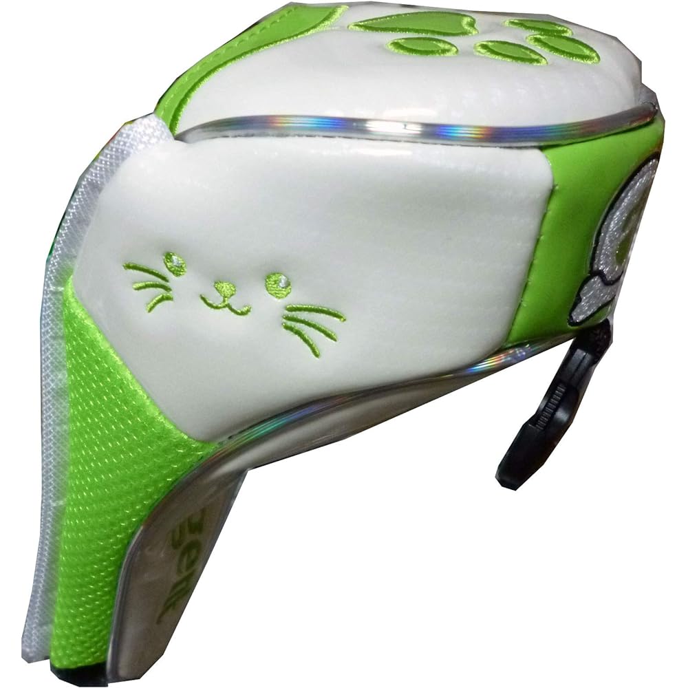 Golf Head Cover for Utility Paw Magnet Type (White/Green, for Utility)