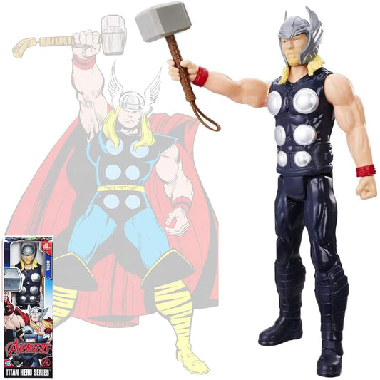 HASBROSERIES Titan Hero Series 12" Tall Thor Action Figure with Hammer