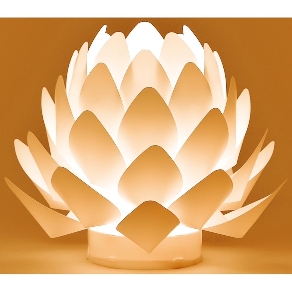 Kameyama Bon Lantern Origami-lite Lotus Flower XS (Indirect Lighting)