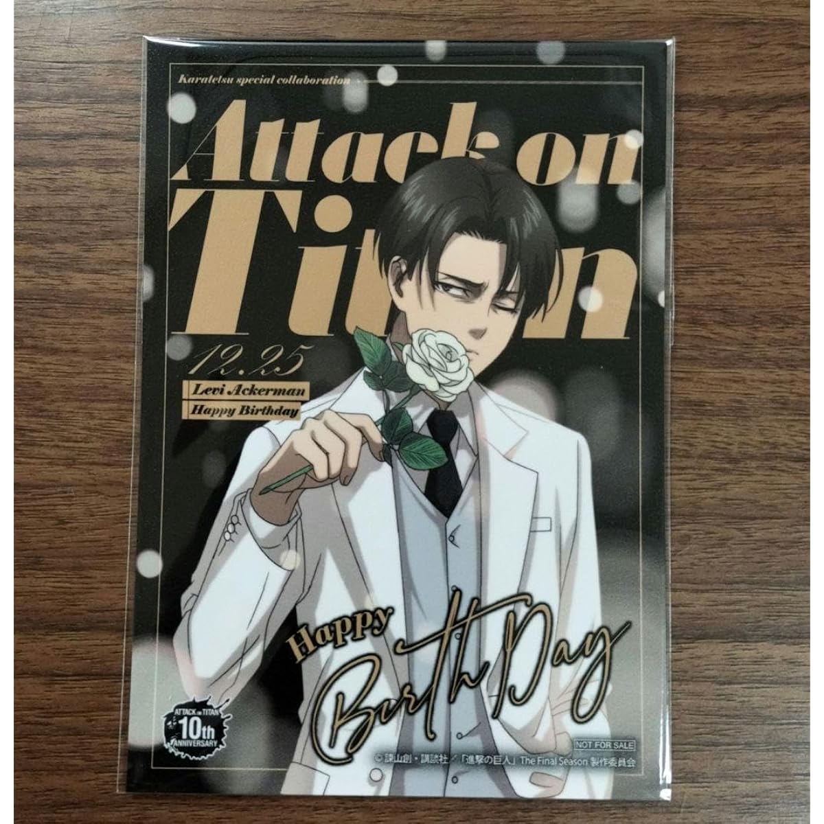 Shinkyo Levi Karaoke no Tetsujin Karatetsu Collaboration Birthday Bonus Bromide