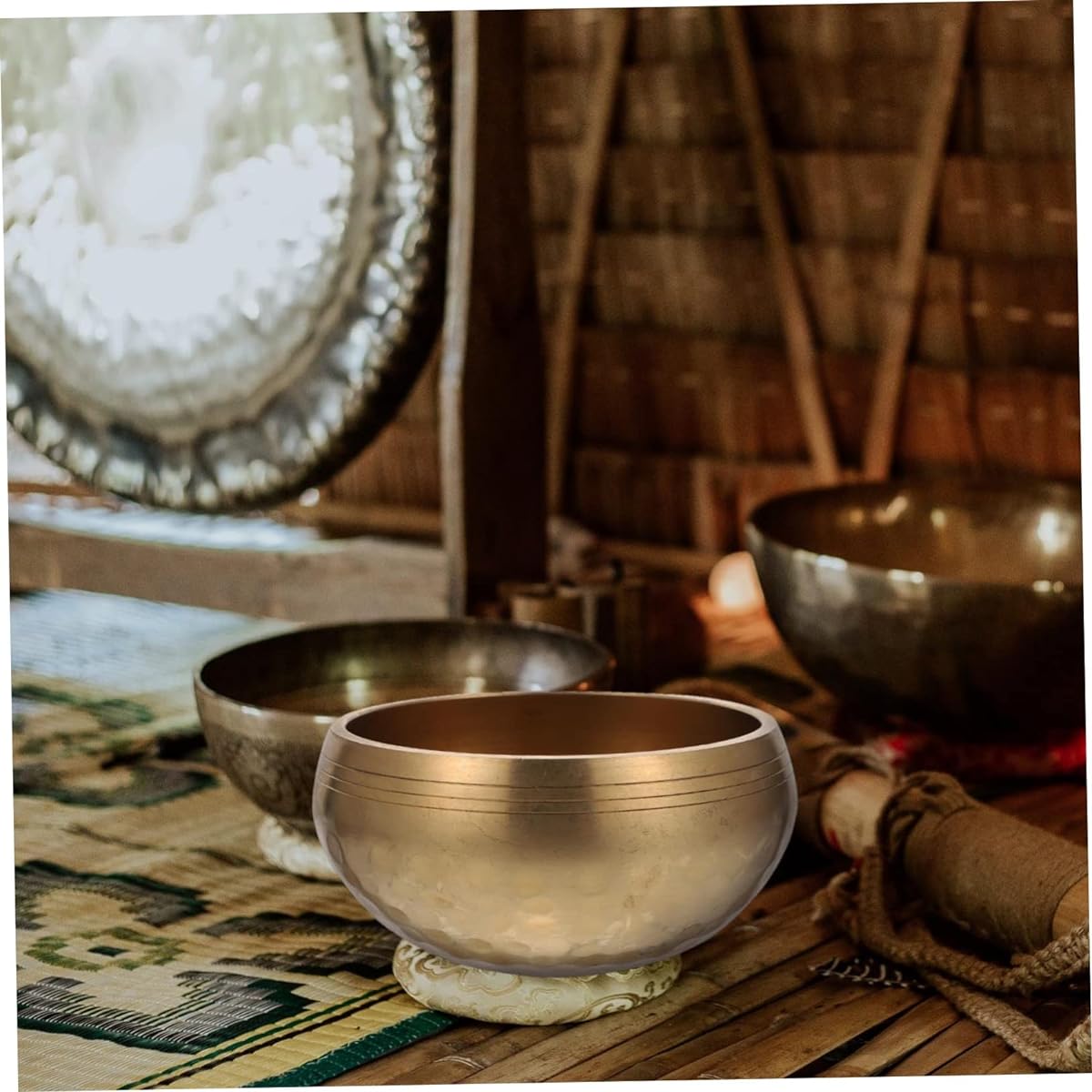 VICASKY 5 Piece Buddhist Music Bowl Kitchen Gare Yoga Nosomi Yoga Relex Gare Kitch Sauna Yogi Antique Tingsha Bowl Chakra Healing Bowl