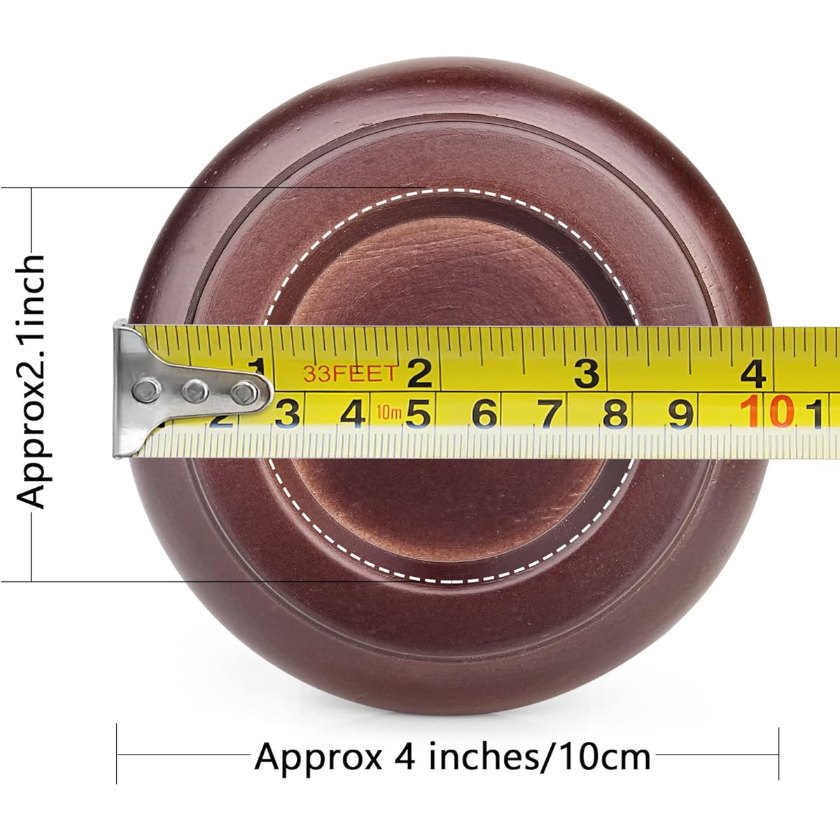 Eison Upright Piano Caster Cups Solid Sapele Wood Piano Casters Piano Legs Floor Protector Anti-Slip & Anti-Noise Foam for Hardwood Floors (Dark Brown)