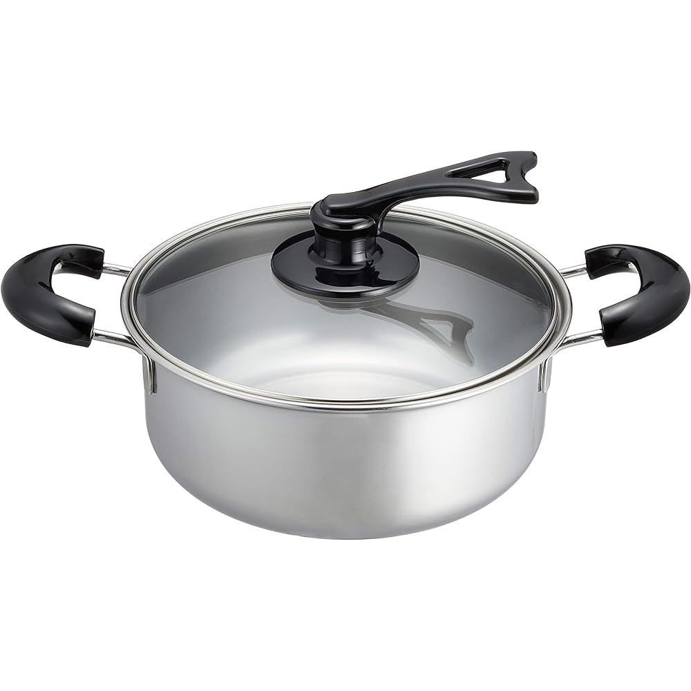 Wahei Freize Pot Set, Stainless Steel, 3-Piece Set, IH Compatible, Steezy MA-9677