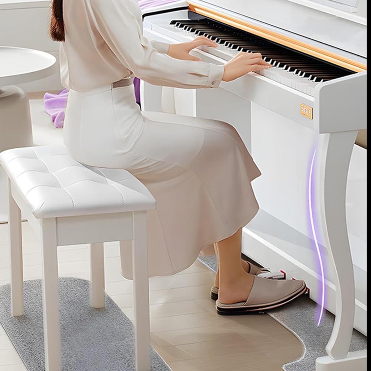 Piano soundproof carpet, piano rug, flooring mat, soundproof rug set, 10mm thick, desk chair mat, piano rug set, rug, soundproof pad, floor protection, anti-slip, anti-scratch, noise control, anti-vibration, percussion, gift, chair