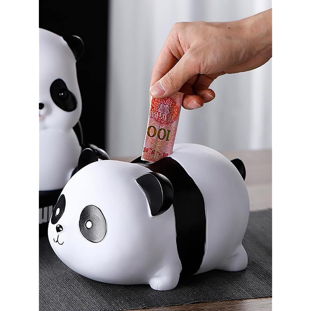 Piggy Bank Cute Panda Money Box Unbreakable Coin Bank for Kids Cartoon Piggy Bank with Opening Christmas Birthday Gift for Boys Girls Adults Home Decoration