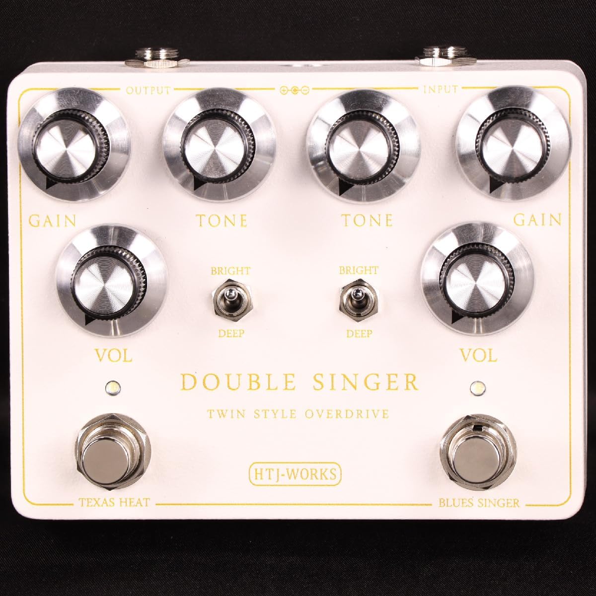 HTJ-WORKS/DOUBLE SINGER -TWIN STYLE OVERDRIVE- White color Overdrive Made in Japan Handmade