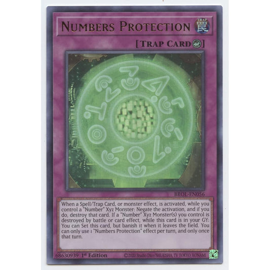 Numbers Protection - BROL-EN056 - Ultra Rare - 1st Edition.