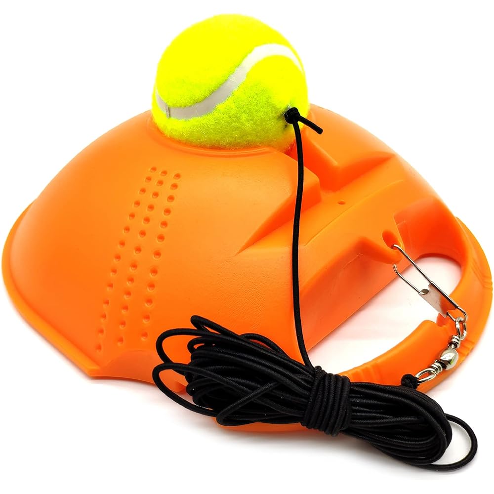 Silfrae Tennis Trainer Tennis Rebound Tennis Ball Back Trainer for Kids and Beginners
