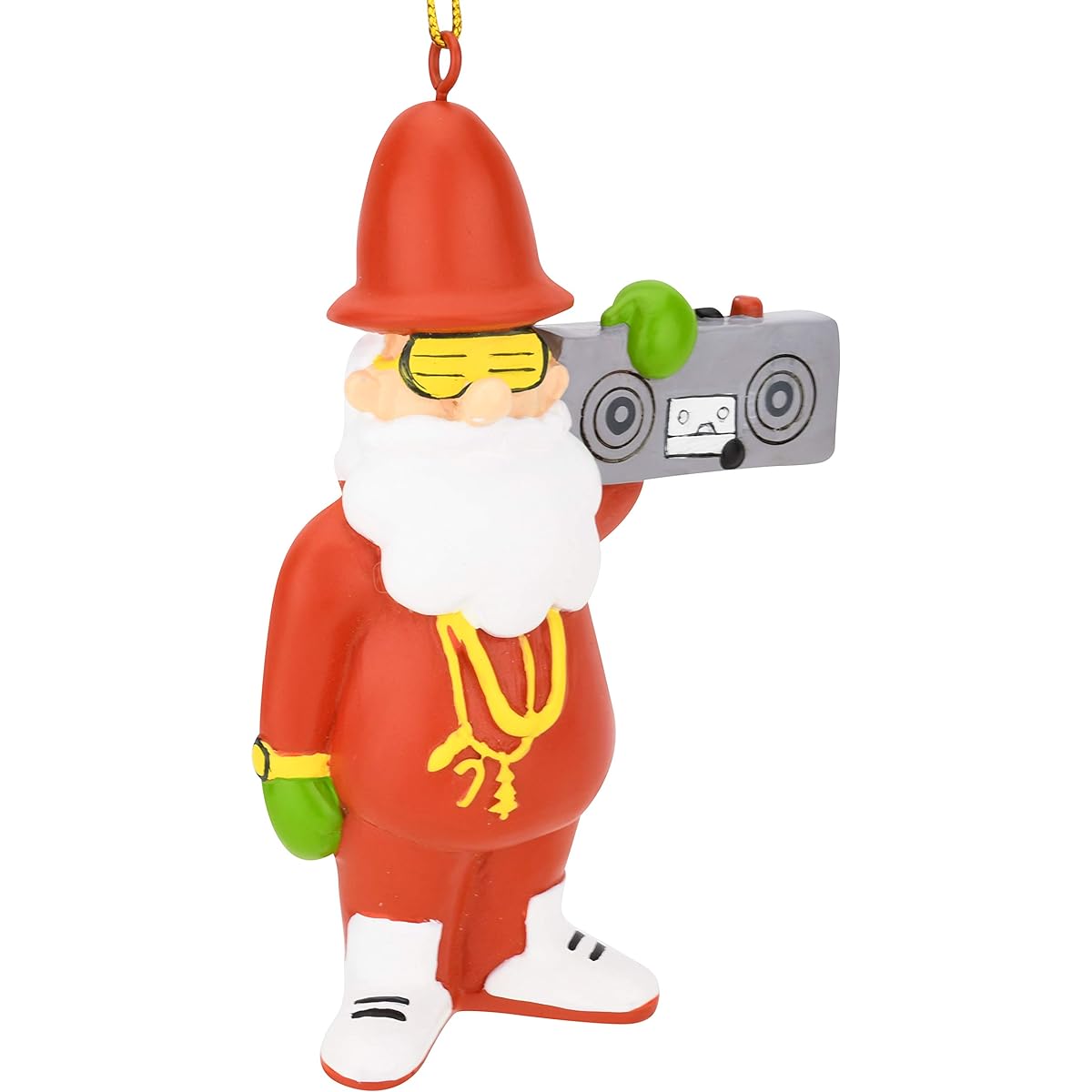 Tree Buddies Retro 80s Hip Hop Santa Christmas Ornament