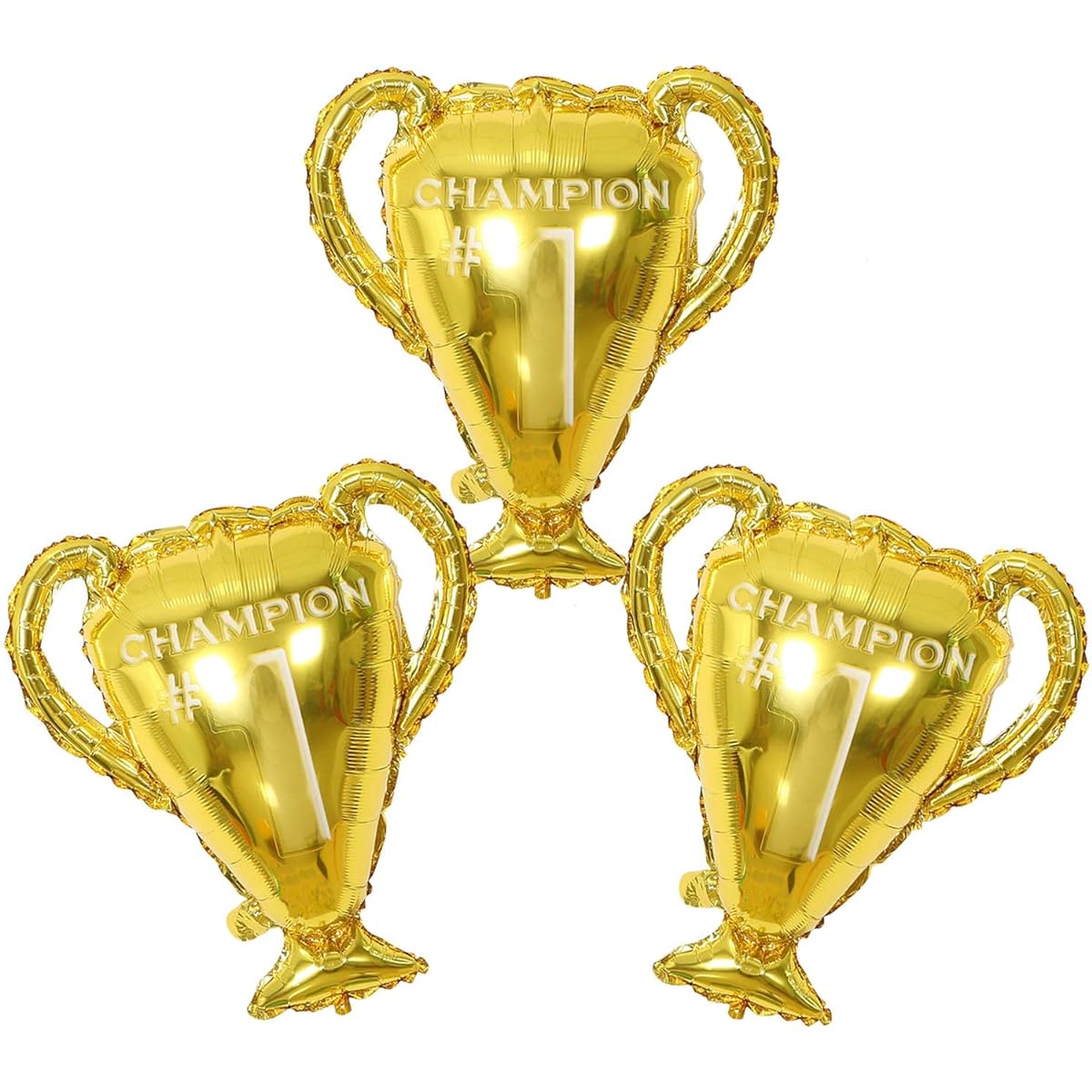 Champion Aluminum Foil Balloons 3pcs Sports Basketball Football Sports Birthday Party Supplies