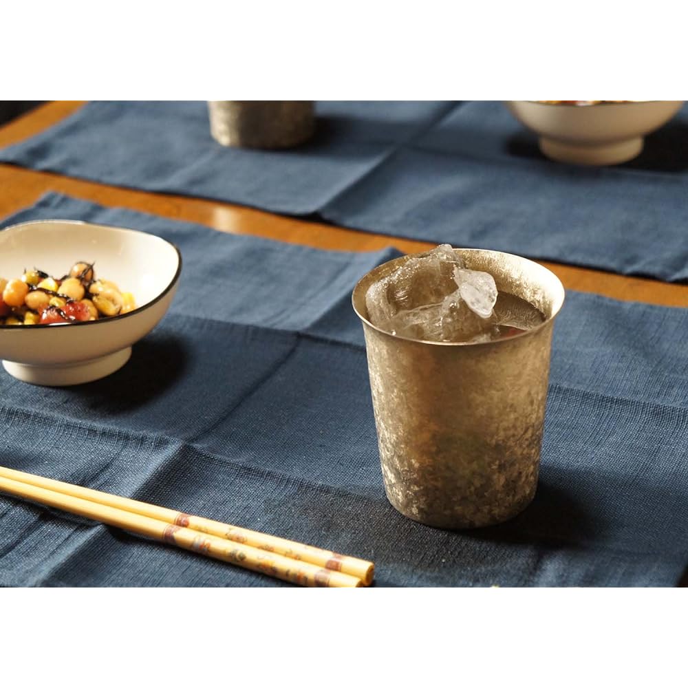 HORIE Made in Tsubame, Niigata Prefecture Titanium double tumbler Kiln making Wide mouth 250cc Gold T14KM250