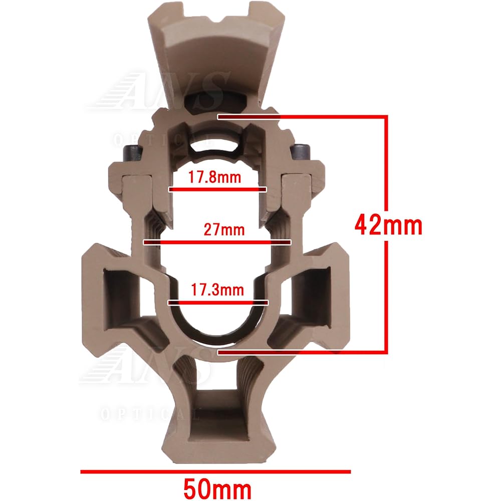 Metal Pro Model Quad Rail System Picatinny Rail RIS Handguard AK47 TAN