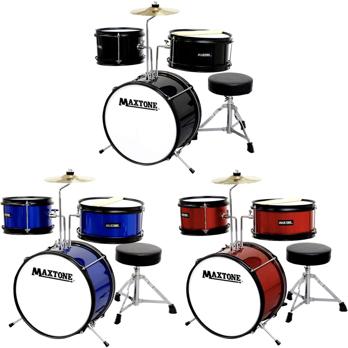 MAXTONE Junior Drum Set MX-60 Red