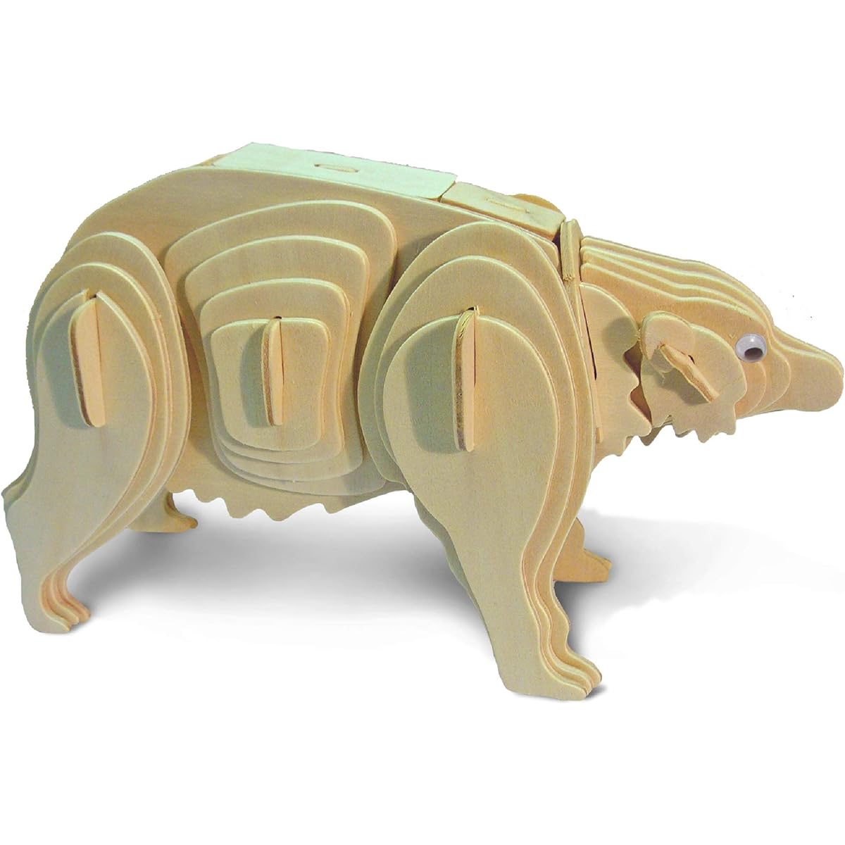 Puzzled Black Bear 3D Puzzle Wooden Construction Kit