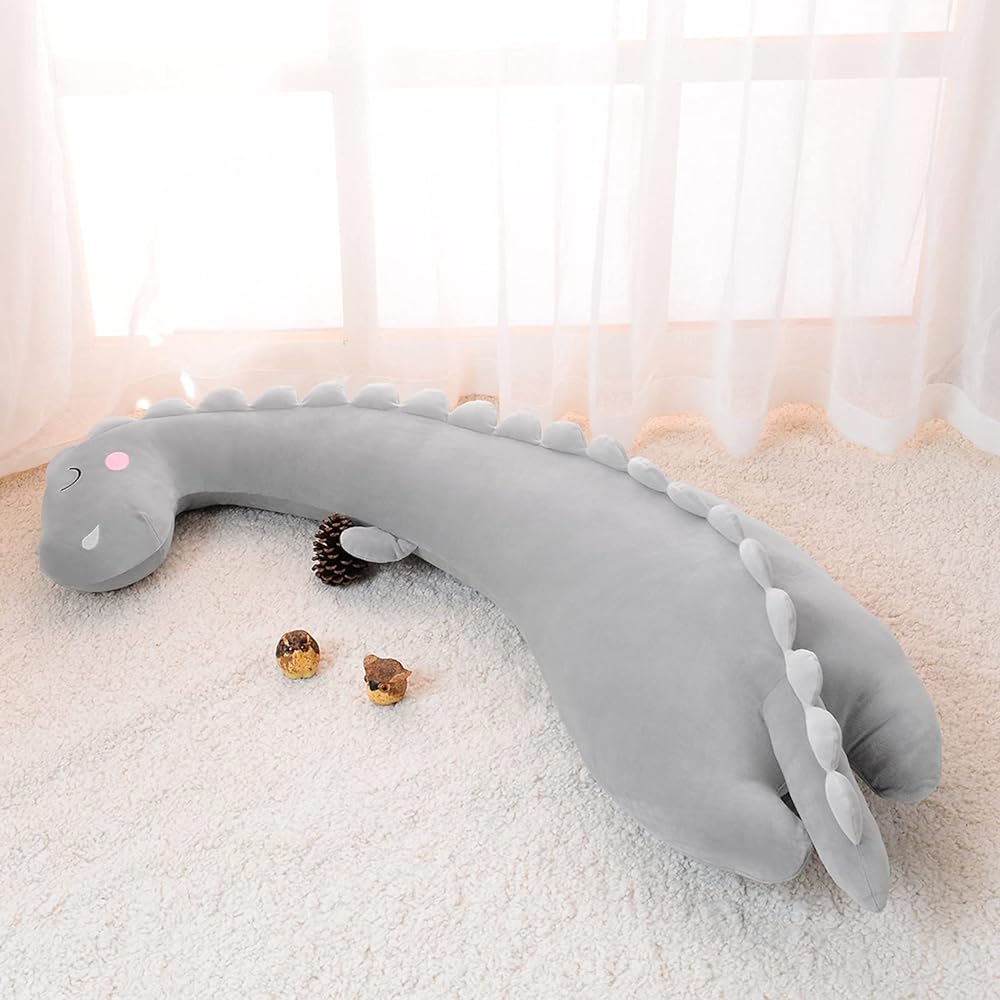 Baibu Home Hugging Pillow Cushion for Side Sleeping Cute Dinosaur Long Cushion 120cm Cover Washable Pregnant Women 7 Letters Hugging Pillow Animal Comfortable