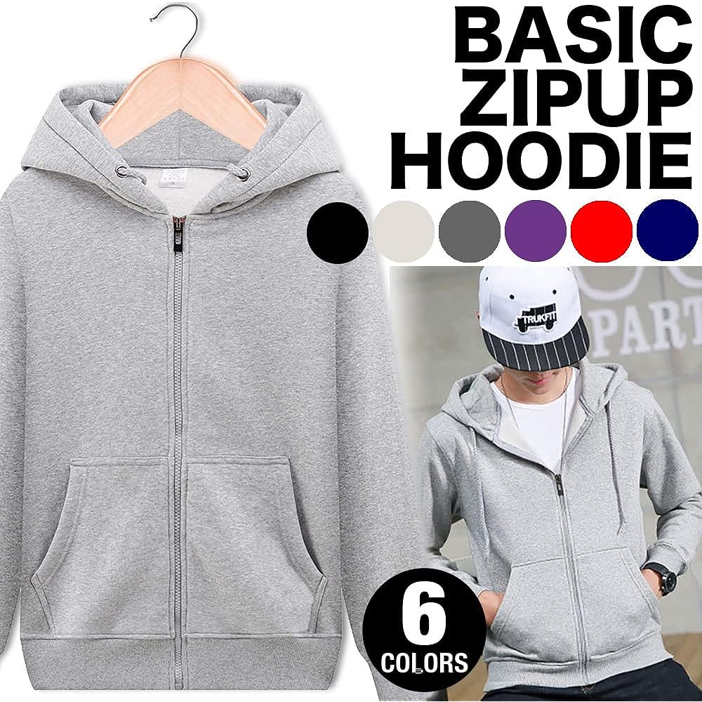 [Make 2 Be] Men's Color Parka, Men's Sweatshirt, Zip-up Jersey, Gym Wear, Color, Loungewear, Plain, Fleece Lining, Gentle Texture, Color, Joking T19