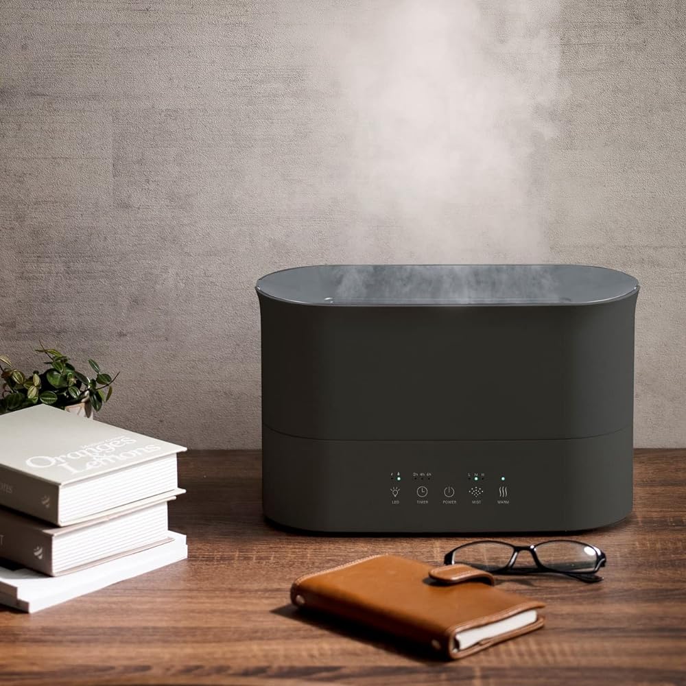 Three-up LED Hybrid Humidifier 2.2L Maximum Humidification Volume 210ml/h 6 Tatami Lumina Gray HB-T2272GY