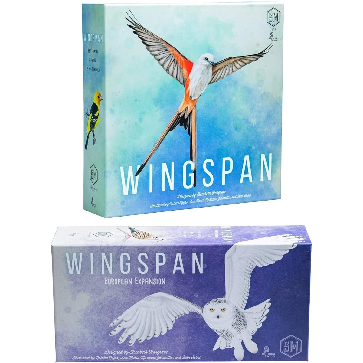 Wingspan Board Games Bird Collection Engine Building Stonemeyer Games European Expansion Board Game Set (2 Items)