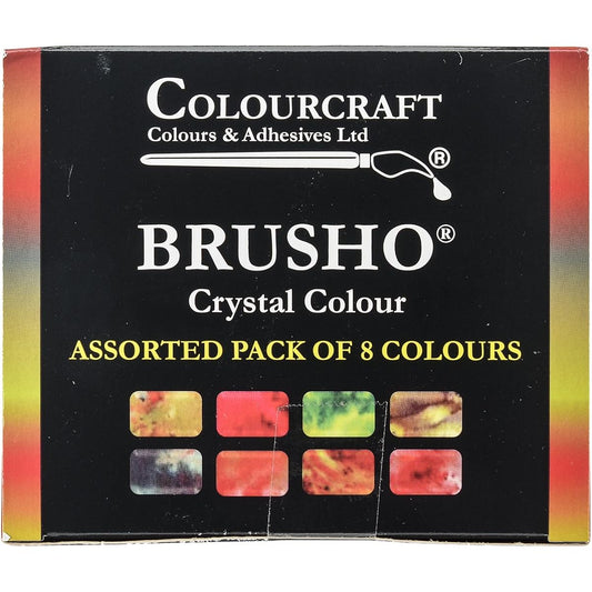 PanPastel Brusho Crystal Color Set, 8 Pack, Assorted Colors