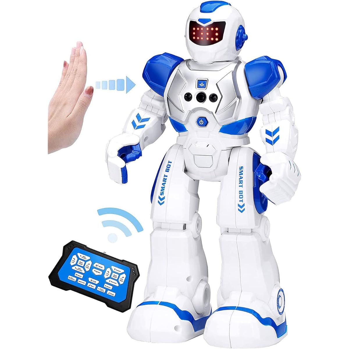KingsDragon Robot Toy for Kids, RC Gesture Sensing Toys, Interactive Walking Singing Dancing Robot, Birthday Gift for Boys Girls Ages 3 4 5 7 8 9