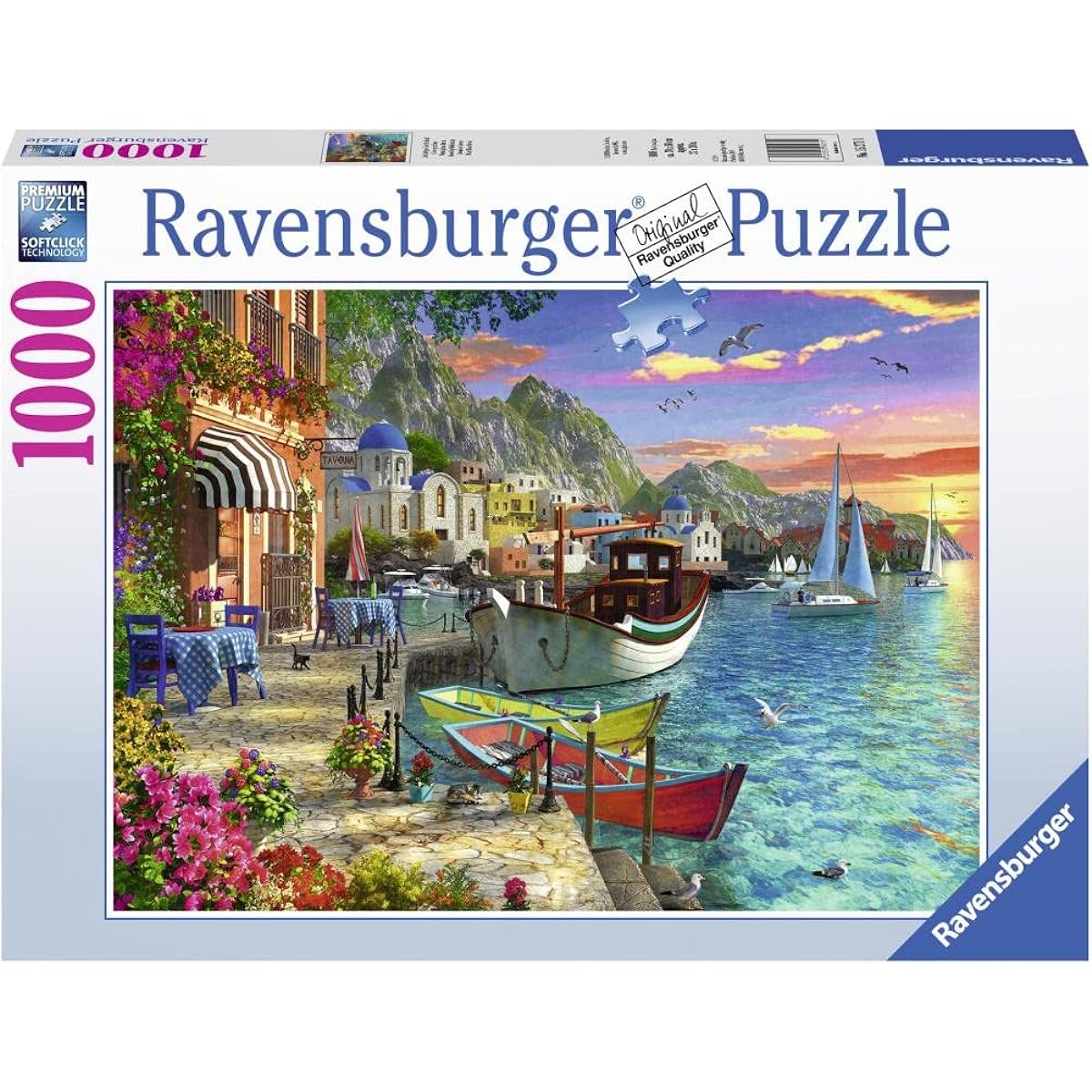 Ravensburger Grandiose Greece 15271 1000 Piece Puzzle for Adults - Each Piece is Unique, Soft Click Technology Makes Pieces Fit Perfectly Together, 27" x 20"