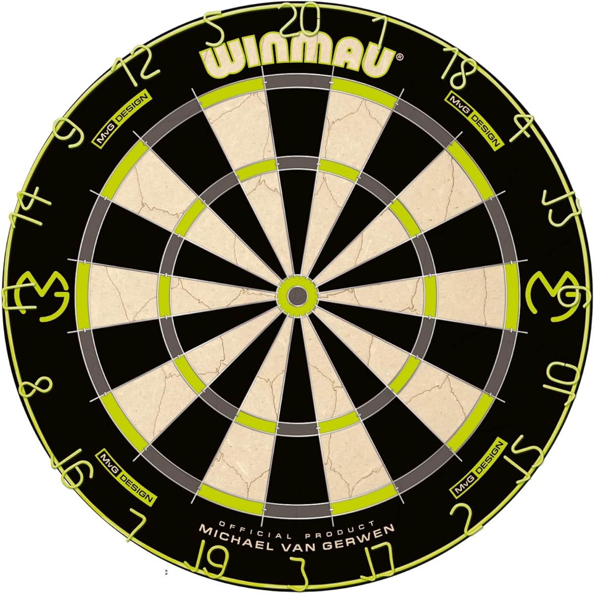 WINMAU Michael Van Gerwen MvG Set Dartboard Cabinet with Surround Dart Accessories
