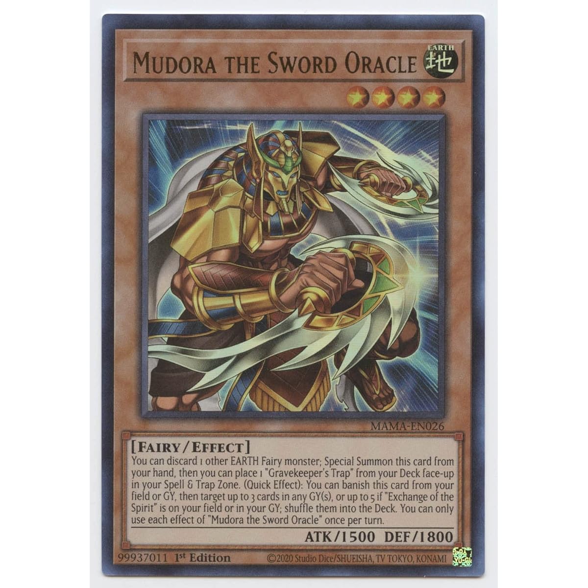Mudora The Sword Oracle - MAMA-EN026 - Ultra Rare - First Edition