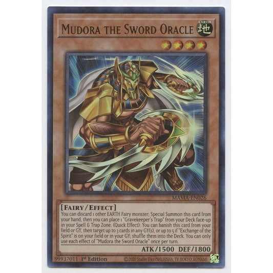 Mudora The Sword Oracle - MAMA-EN026 - Ultra Rare - First Edition