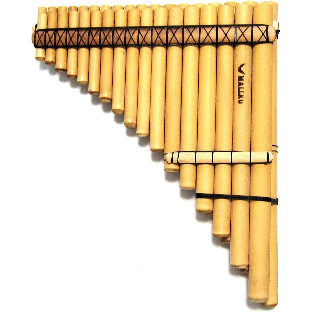 Chromatic Sampogna Professional Malta 2-row type (17+18 tubes) made of reed [Marukusha] [ZAMPOnA CROMATIC MALTA MALLKU 17+18]