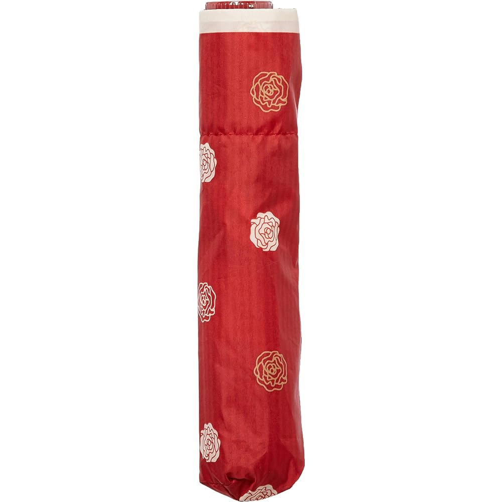 [Moonbat] LANVIN COLLECTION Rain Folding Umbrella Lightweight 55cm Satin Print Red 4522408909991 Women's 21-083-10526-02-33-55 Red Outer rib length 55cm