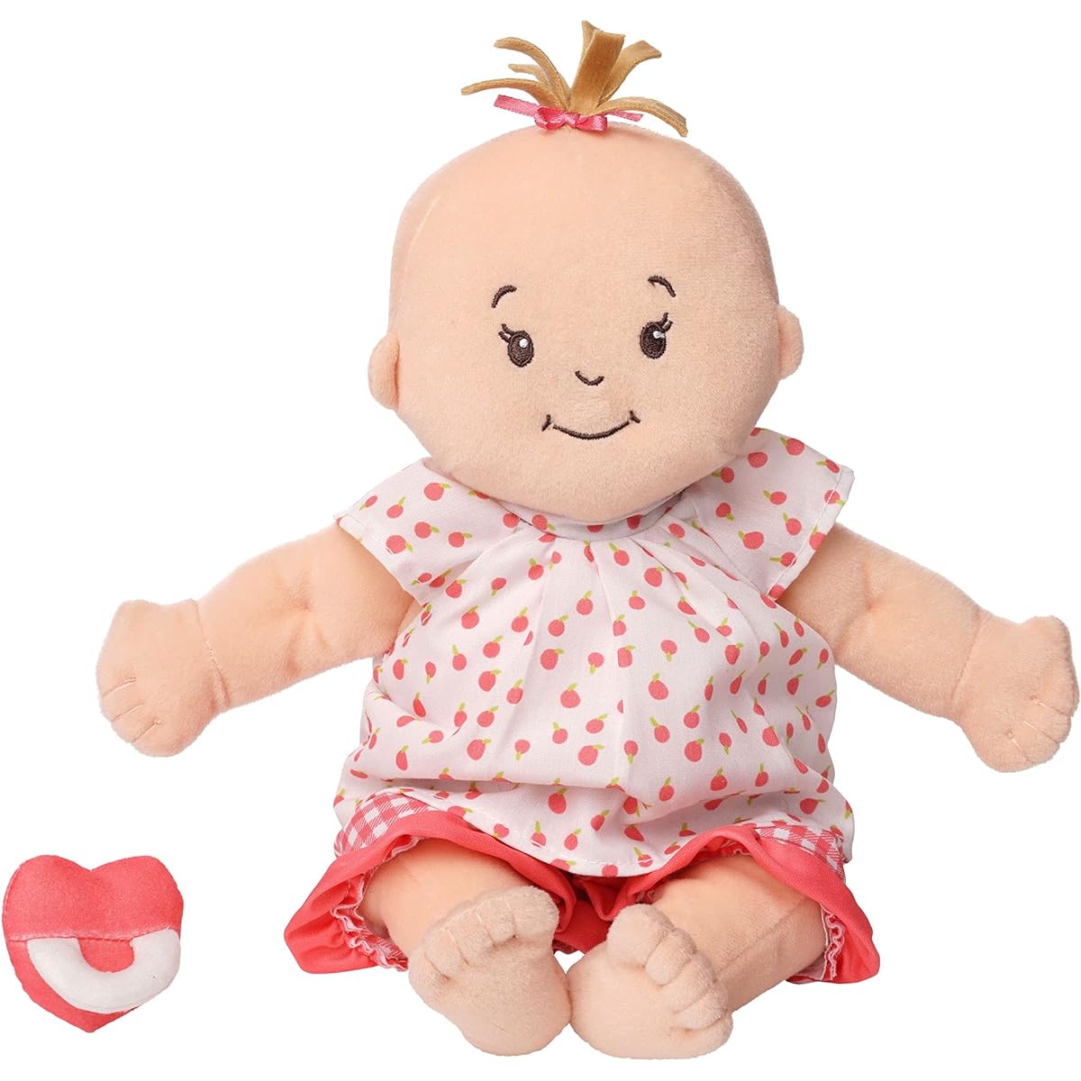 Manhattan Toy Baby Stella Peach with Light Brown Hair Soft First Baby Doll Ages 1+ 15 Inch
