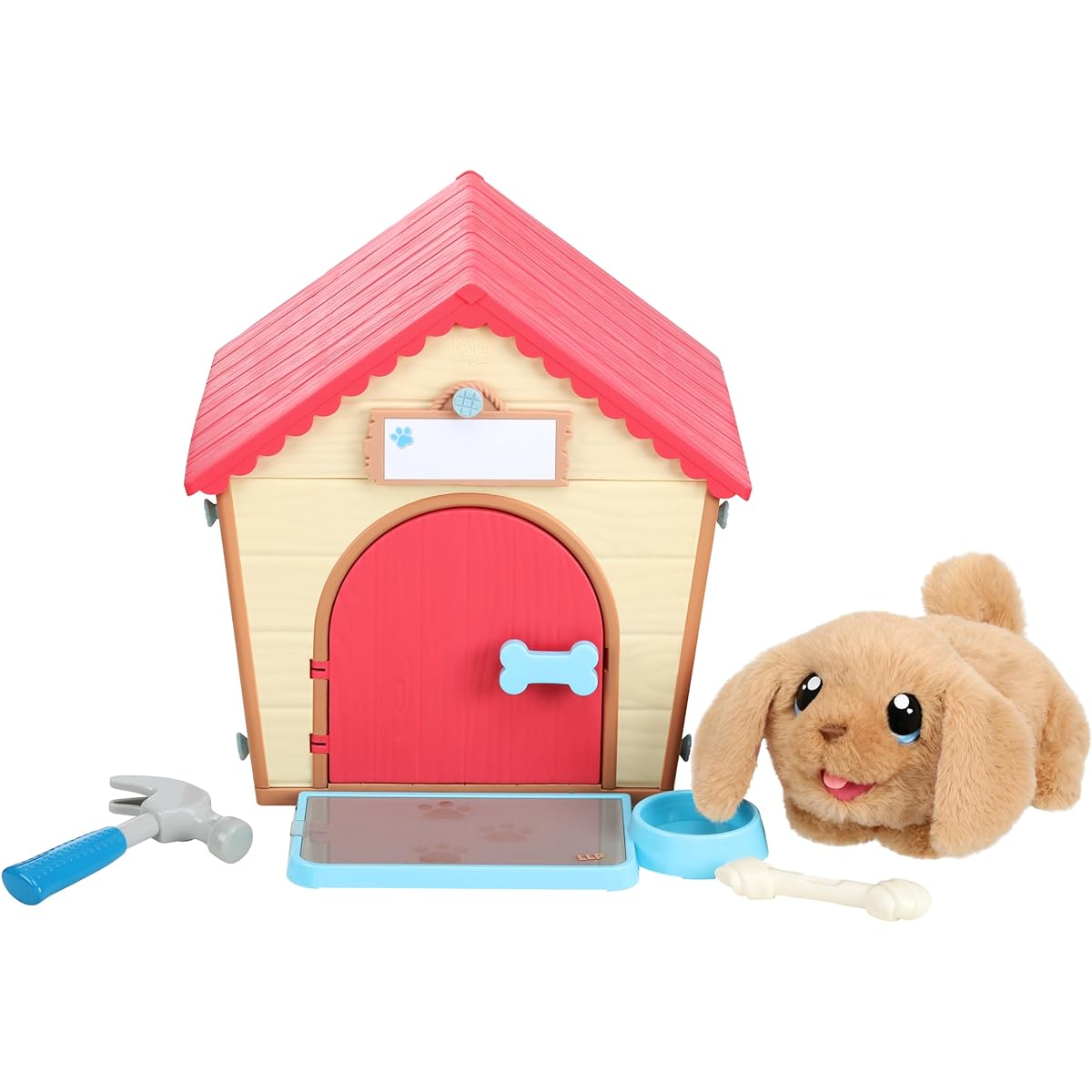 Little Live Pets My Puppy Interactive Plush Toy & Doghouse. 25+ Sounds & Reactions. Name your puppy and watch it surprise! Make a surprise appearance! Great gift for kids ages 5 and up.