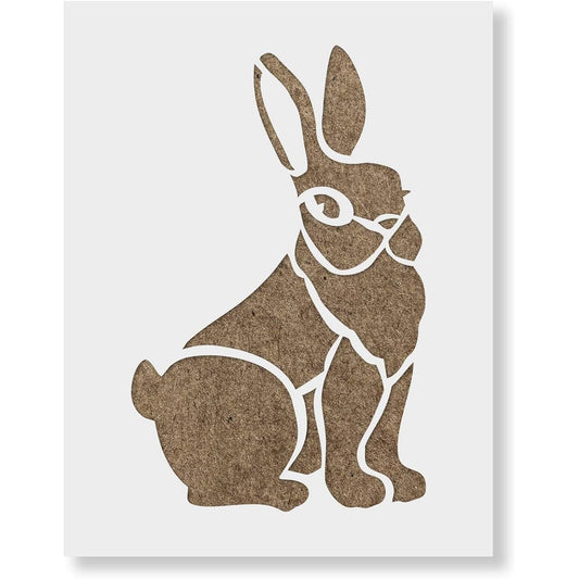 Rabbit Stencil Template - Reusable Stencil with Multiple Sizes Available 18"x12"