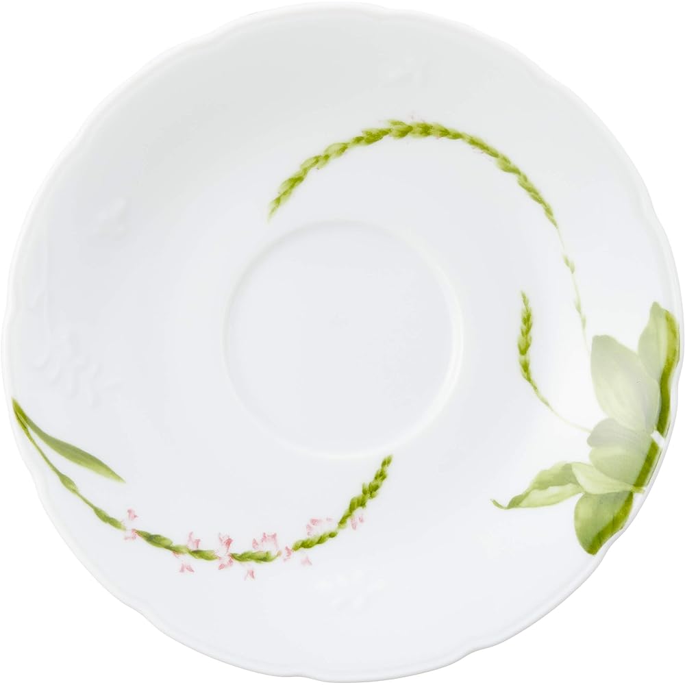 NARUMI Cup Saucer Set Satohana Goyomi Floral Pattern Assortment 260cc 5 Piece Set Microwave Warmable Made in Japan 40912-32953