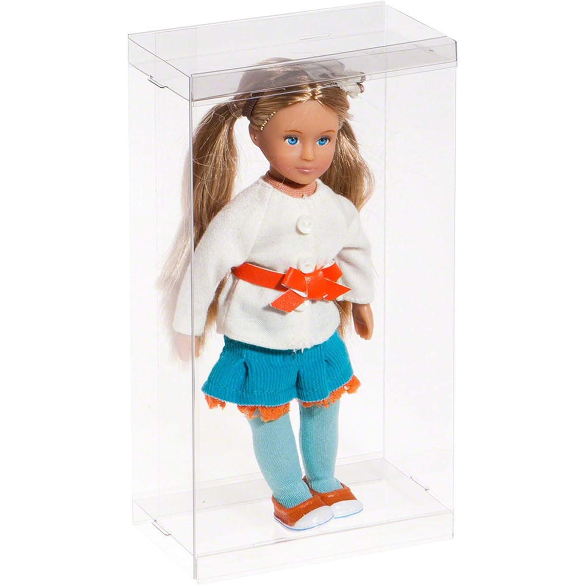 (1-Pack) - Collecting Warehouse DollSafe Brand Folding Doll Display Boxes 10cm x 5.7cm x 17cm