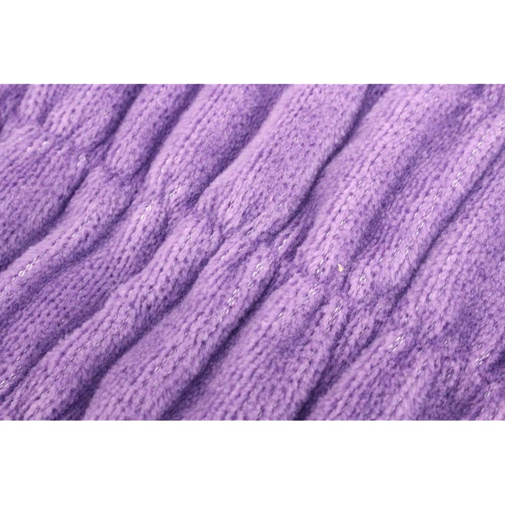 Romance Kosugi Blanket Purple Single (140 x 200cm) Warm Support Fluffy Blanket 1-3430-1000-8300