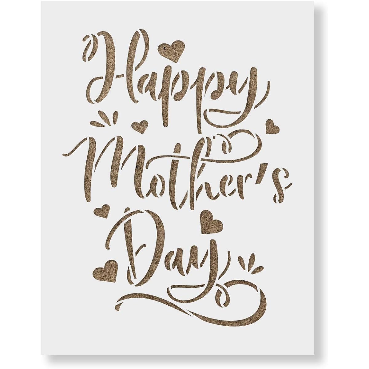 Happy Mothers Day Stencils - Reusable Painting Stencils - DIY Happy Mother's Day Home Decorations