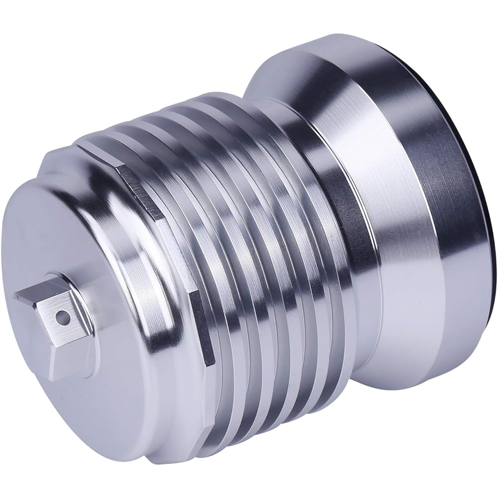 AZUMKA Motorcycle Racing Stainless Steel Reusable Oil Filter with Replacement Cartridge Fittings for Harley-Davidson Touring Twin Cam
