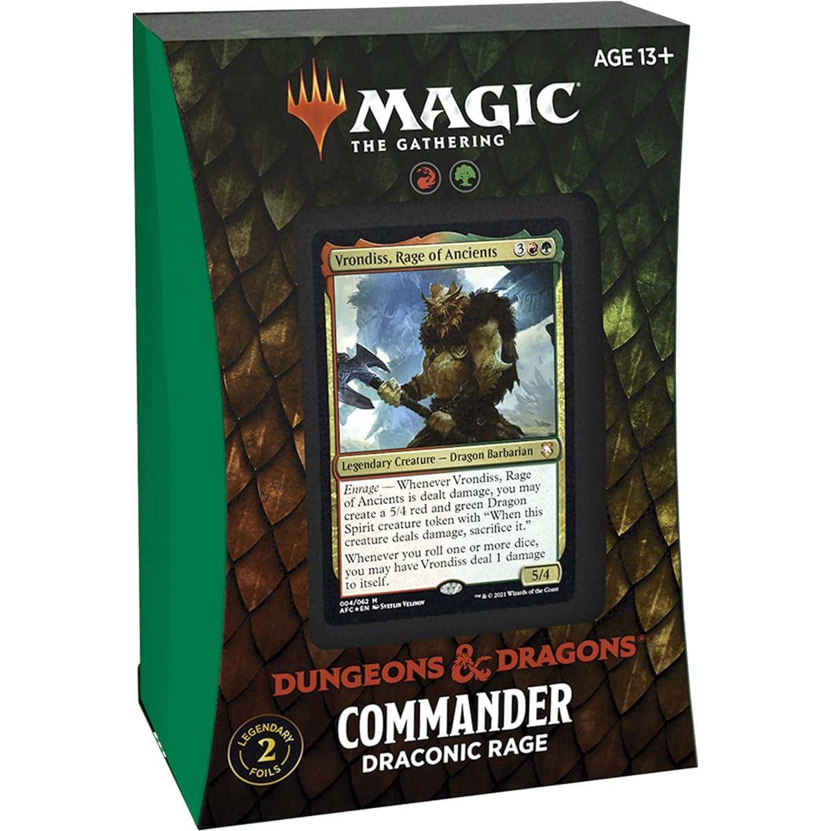 Magic: The Gathering Adventures in the Forgotten Realms Commander Deck Draconic Rage Red Green