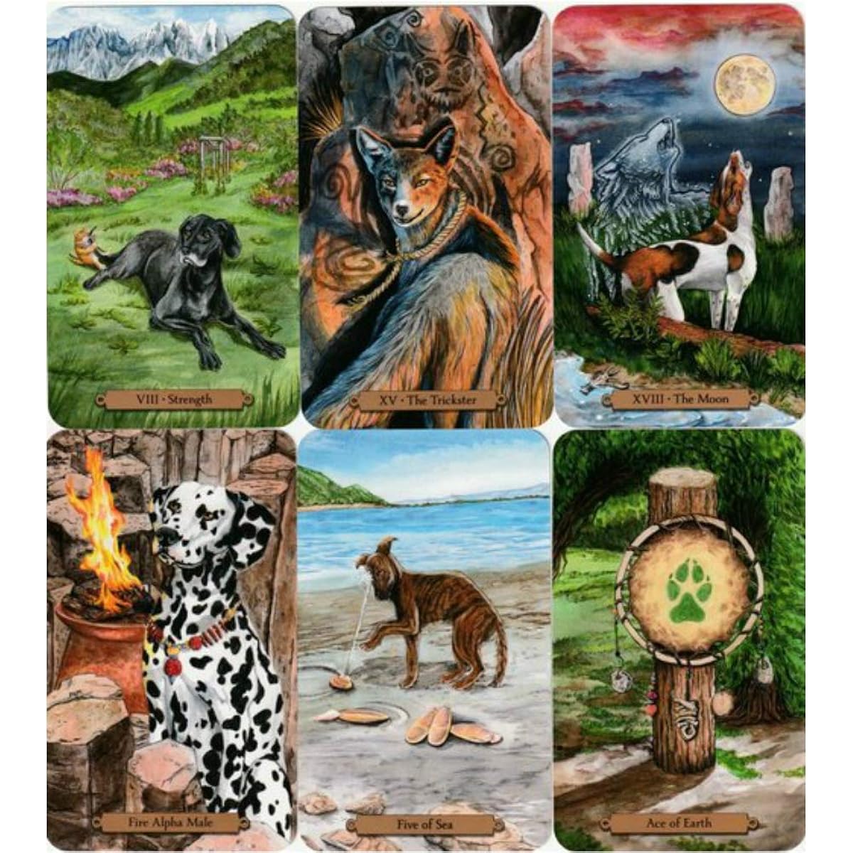 78 Tarot Cards Rider Version Tarot Fortune Telling [Magical Dogs Tarot] Japanese Explanation Manual Included [Genuine Product]