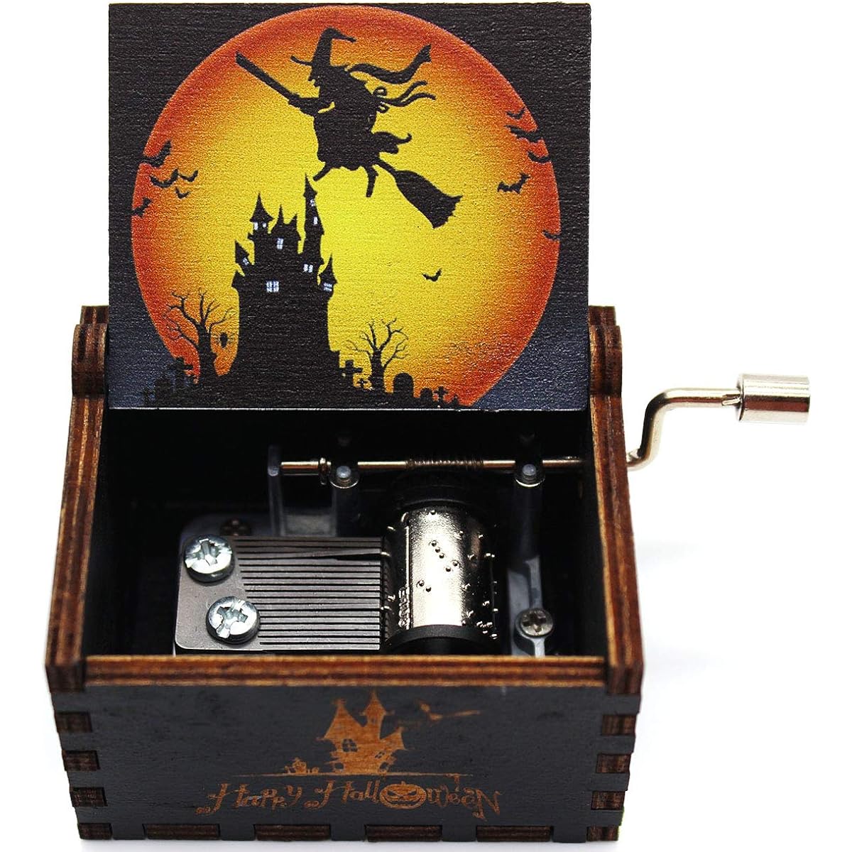 Buildinest Halloween Music Box - Halloween Gift for Women, Kids, Daughter, Son - 1 Piece (Witch)