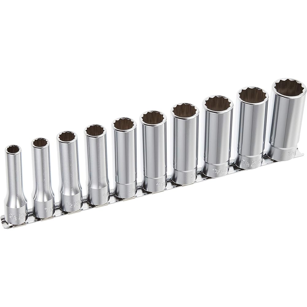 Koken 1/2(12.7mm)SQ. 12-sided deep socket rail set 10 pieces RS4305A/10 10P