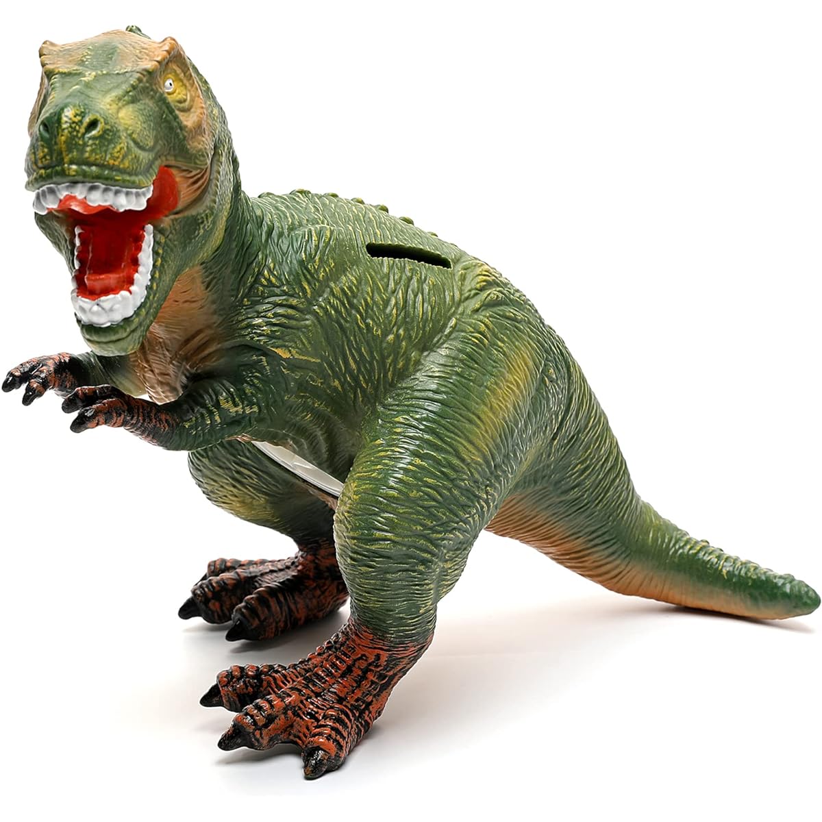 Dinosaur Piggy Bank Unbreakable Plastic Piggy Bank Girls and Boys Piggy Bank Best Christmas Birthday (Green)
