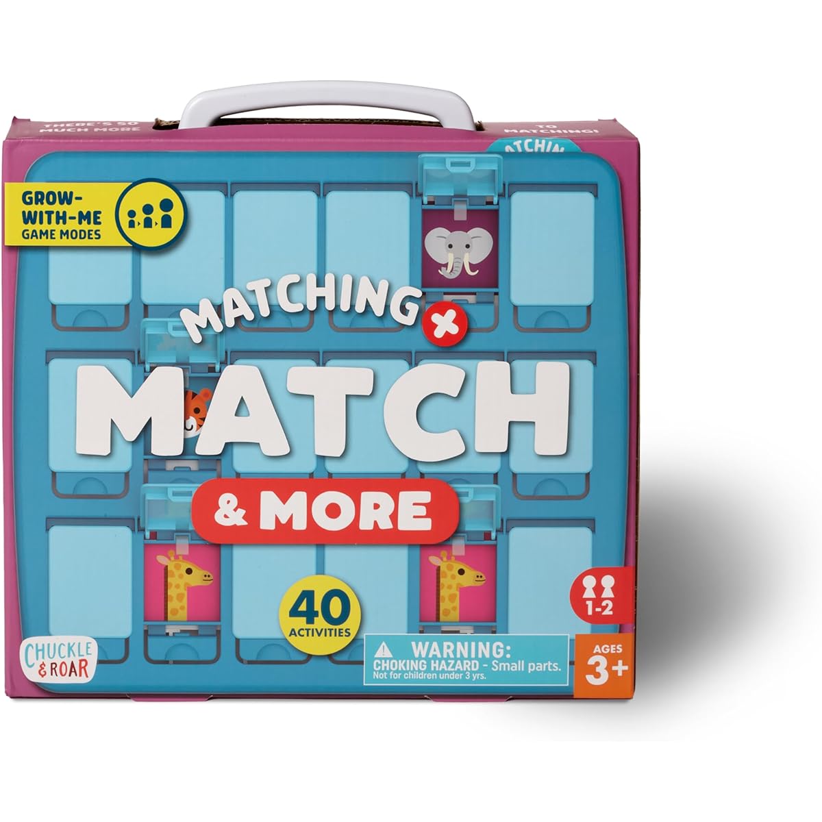 Chuckle & Roar - Match + Match and More - Family Fun Puzzles & Games - Travel Fun on the Go - Great for Preschoolers - Ages 3+