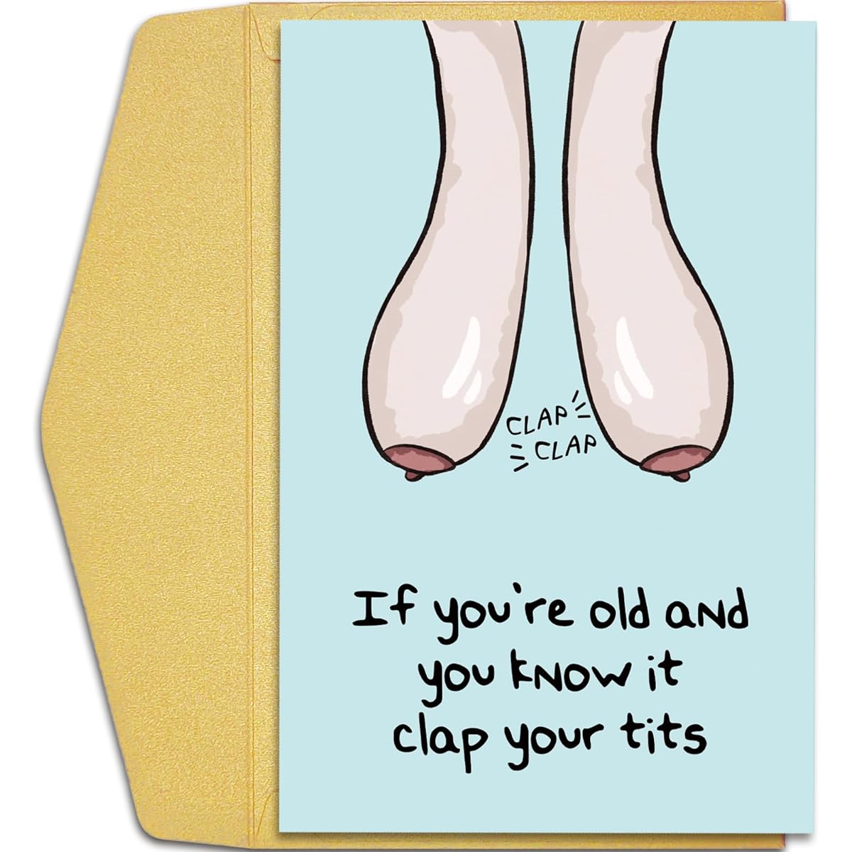 Qiliji Funny Birthday Cards for Women Rude Birthday Cards for 40 Years Old 50 Years Old 60 Years Old 70 Years Old Female Friends Naughty Old Age Birthday Cards Wife Sister Best Friend Mother