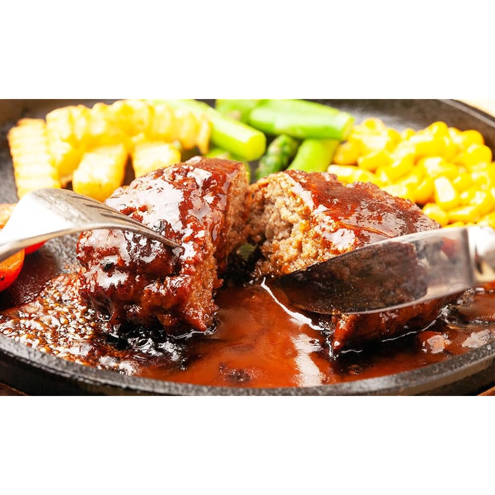 Steak Meat Plate Set of 2 with Handle, Iron Cast Iron Plate, Compatible with Gas IH Grill, Professional Specification, Great for Yakiniku, Steak, Pasta, Yakisoba, etc. Highly retains heat and does not cool easily