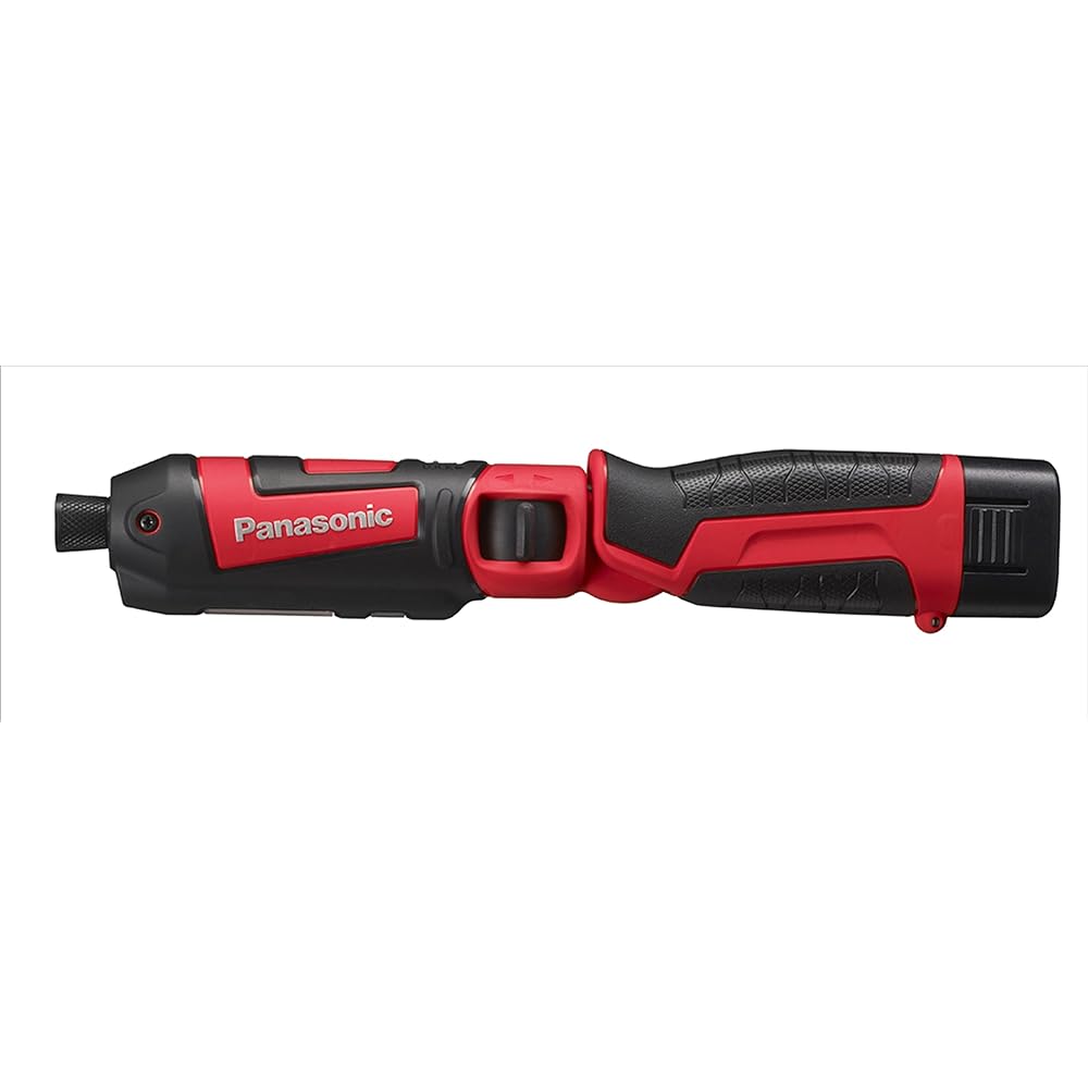 Panasonic Charging Stick Impact Driver 7.2V (1.5Ah battery pack x 2/charger/case included) Torque 25N・m Wide Spot LED EZ7521LA2S-R Red