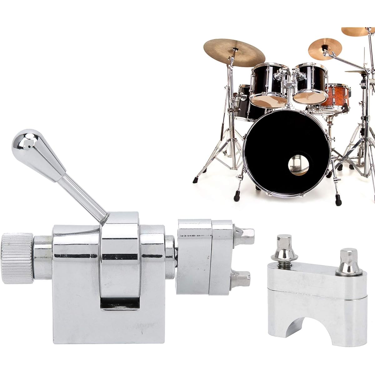 Throw‑Off Snare Drum Strainer Silver Durable Metal with Filter Head Mounting Screws Percussion Instrument Accessories Zinc Alloy