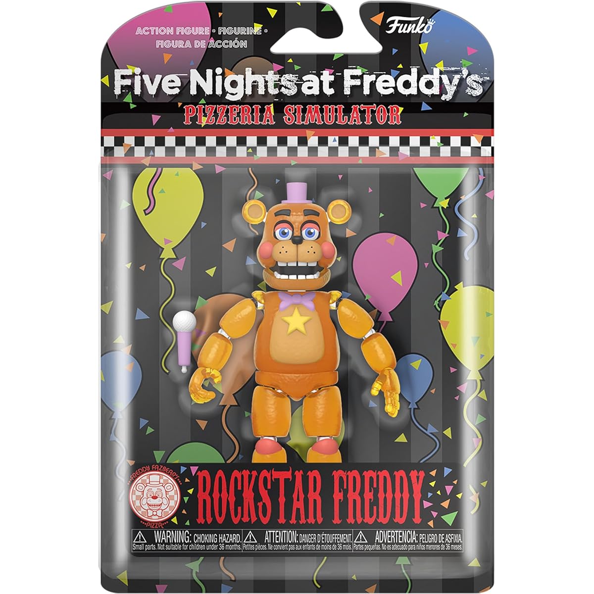 FUNKO ACTION FIGURE: Five Nights at Freddy's Pizza Simulator -Rockstar Freddy