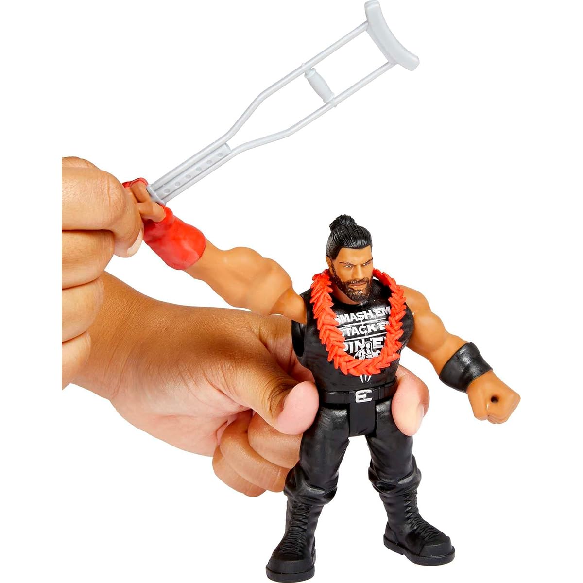 Mattel WWE Roman Reigns Bend 'N Bash Stretch Action Figure with Accessories 5.5"